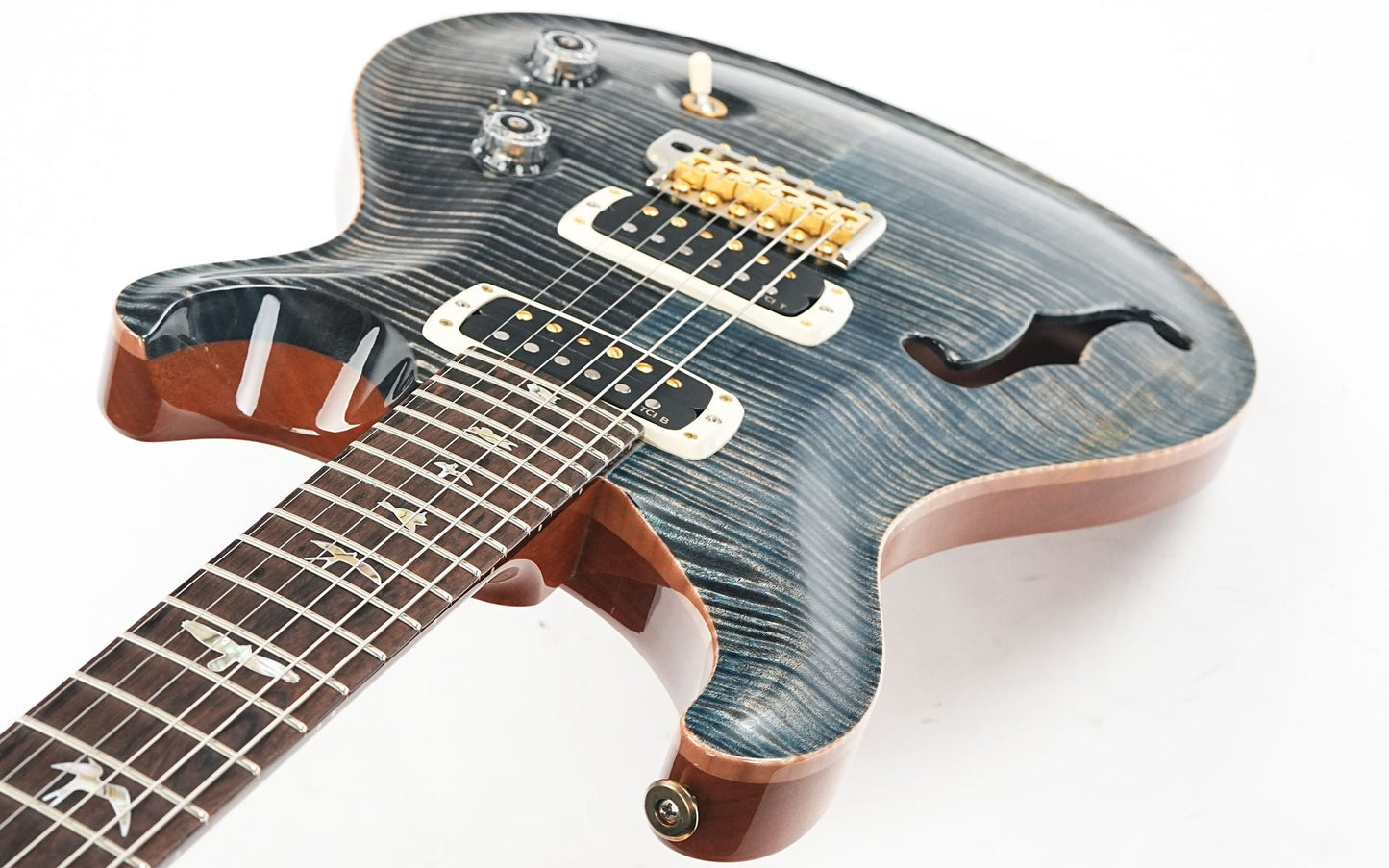 PRS 40th Anniversary Custom 24-08 Semi-Hollow Limited Edition Faded Whale Blue 2025