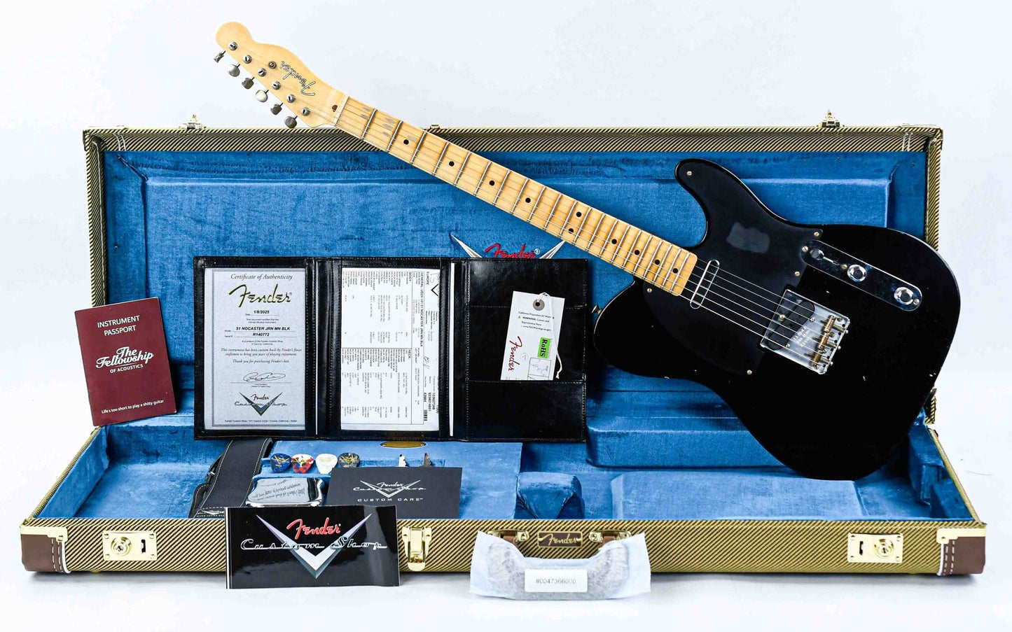 Fender Custom Shop 1951 Nocaster Black Journeyman Relic