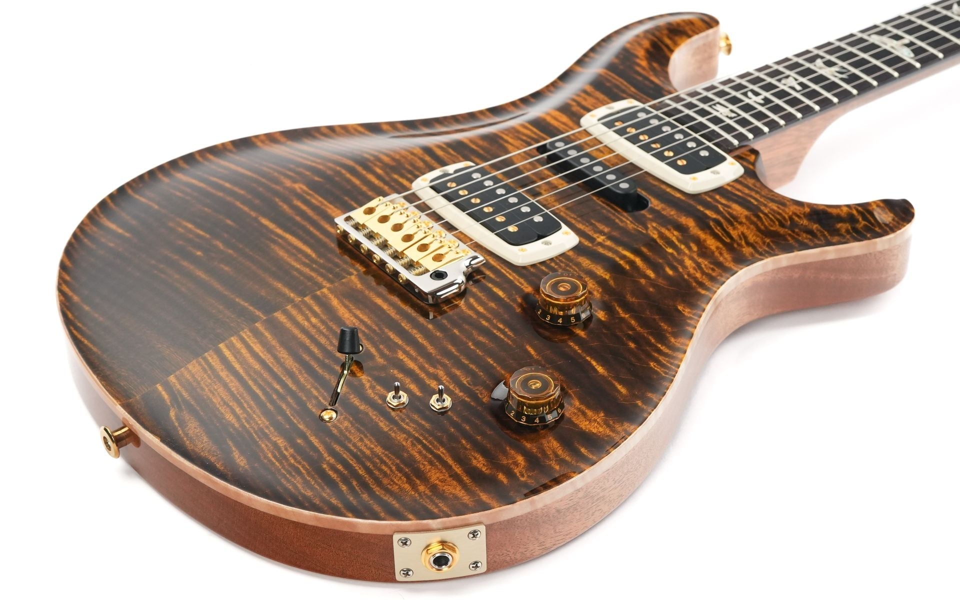 PRS Modern Eagle V Yellow Tiger 10 Top