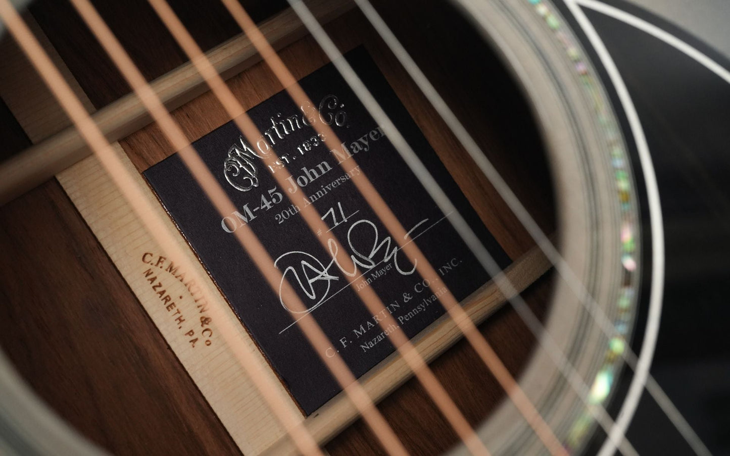 Martin Custom Shop John Mayer OM45 Platinum