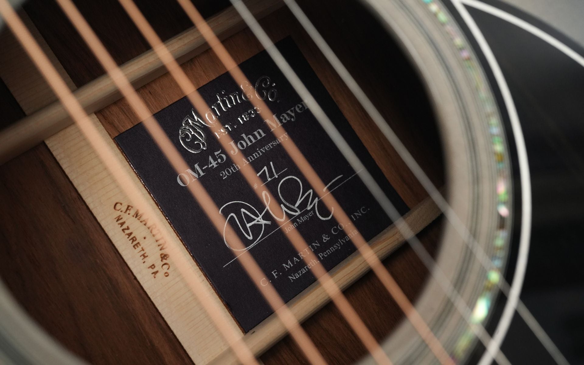 Martin Custom Shop John Mayer OM45 Platinum