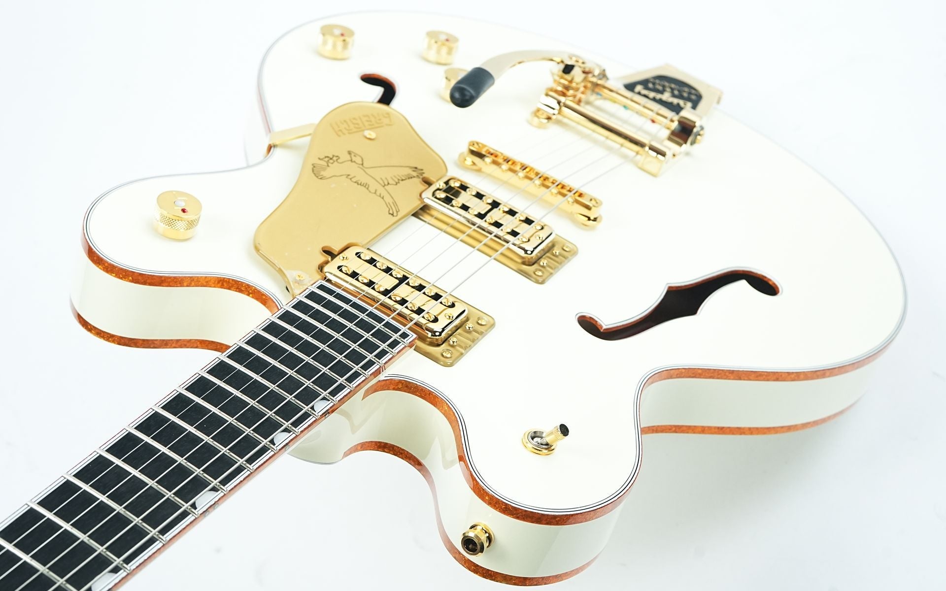 Gretsch Falcon Center Block LTD Double-Cut String-Thru Bigsby Vintage White