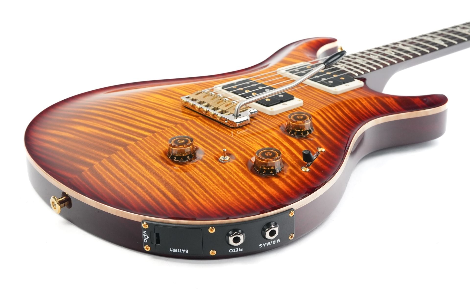 PRS Custom 24 10 Top Piezo Black Gold Burst