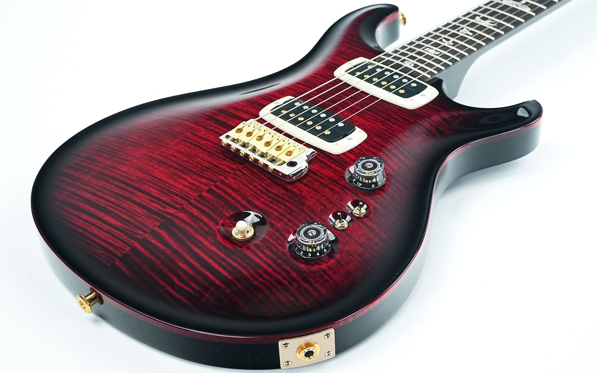 PRS Custom 24 08 Fire Red Smokeburst 10 Top #0414205