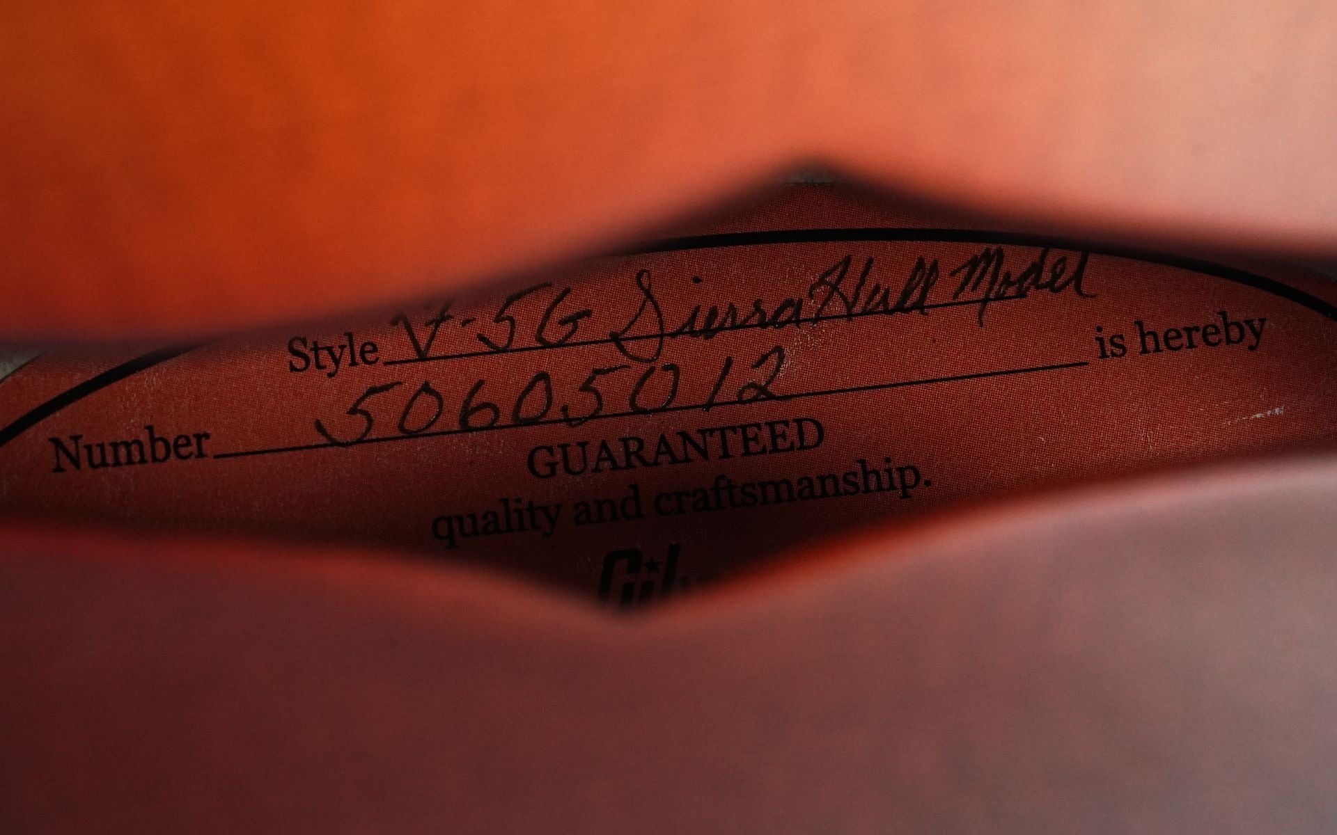 Gibson Sierra Hull F5G VOS Varnish