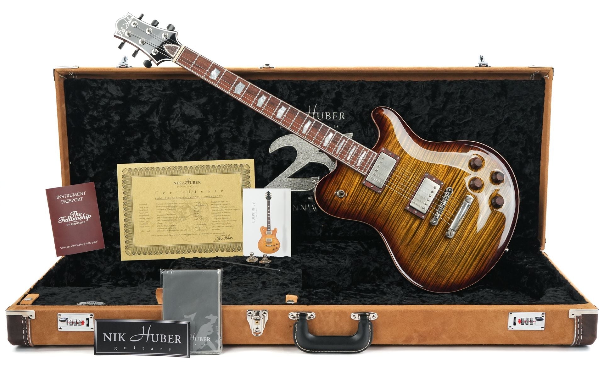Nik Huber Dolphin 59 25th Anniversary Tobacco Burst #11 of 25