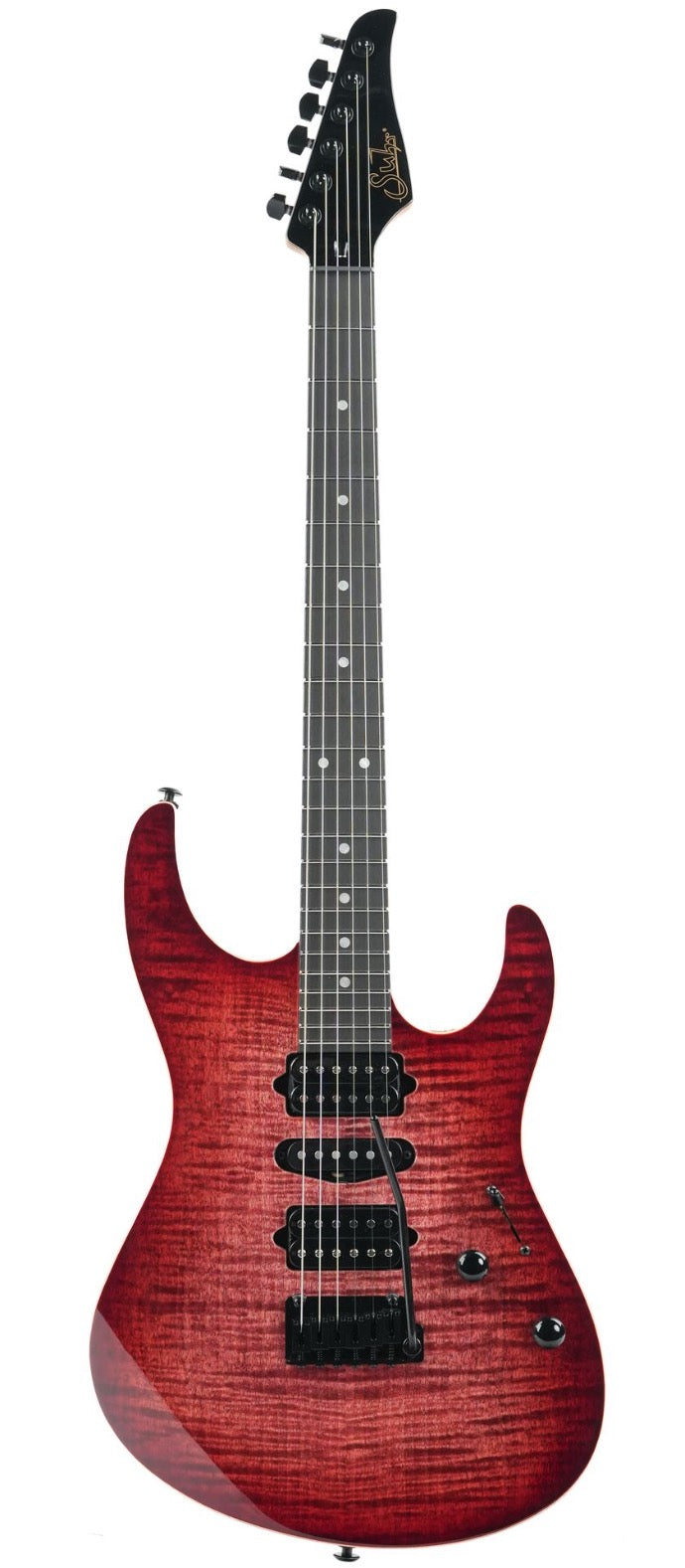 Suhr Modern Custom Faded Trans Wine Red Burst