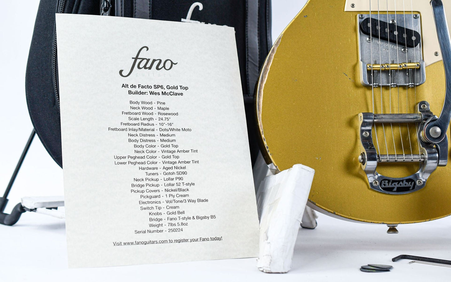 Fano SP6 Alt de Facto Gold Top Relic
