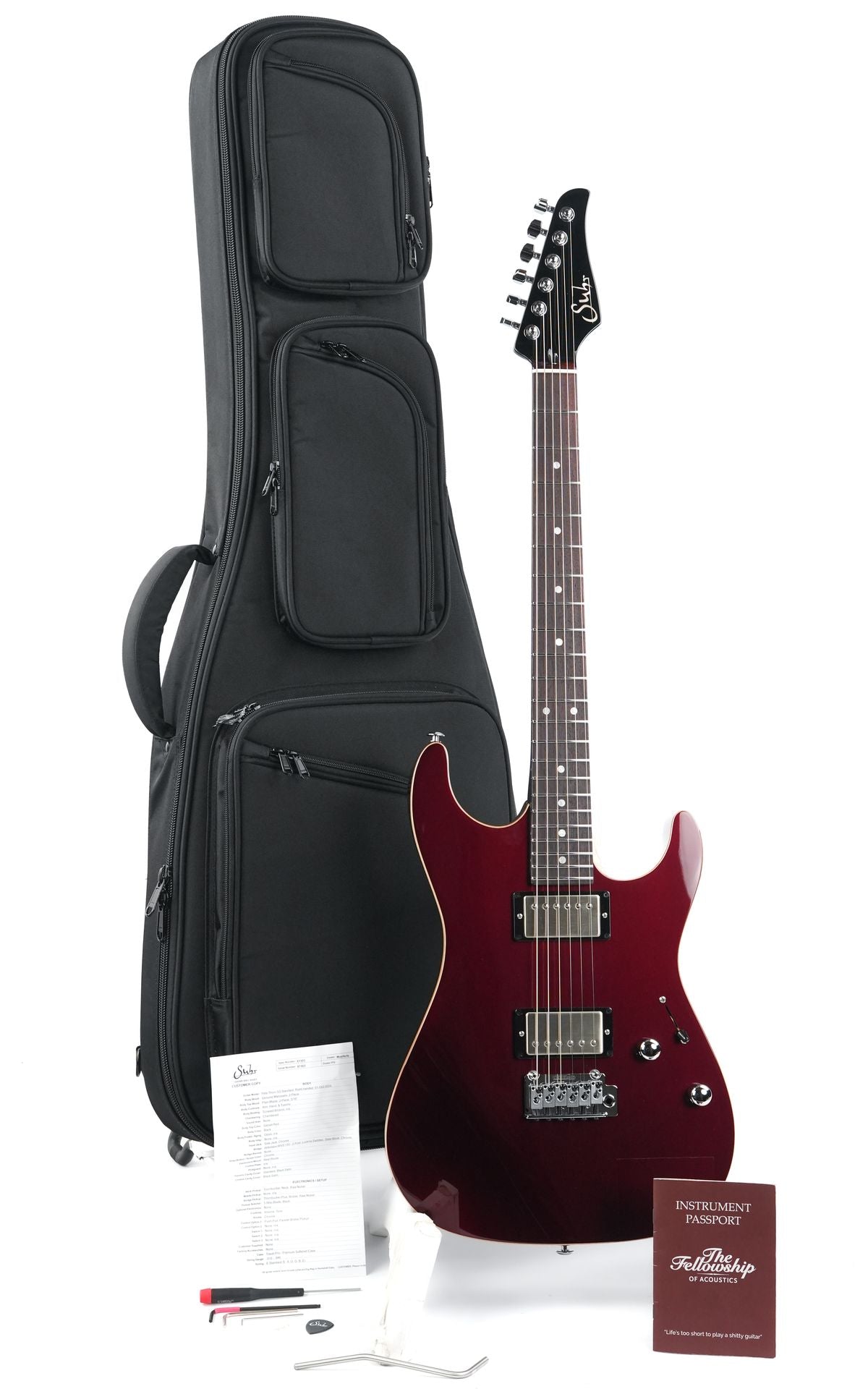 Suhr Pete Thorn Garnet Red Metallic