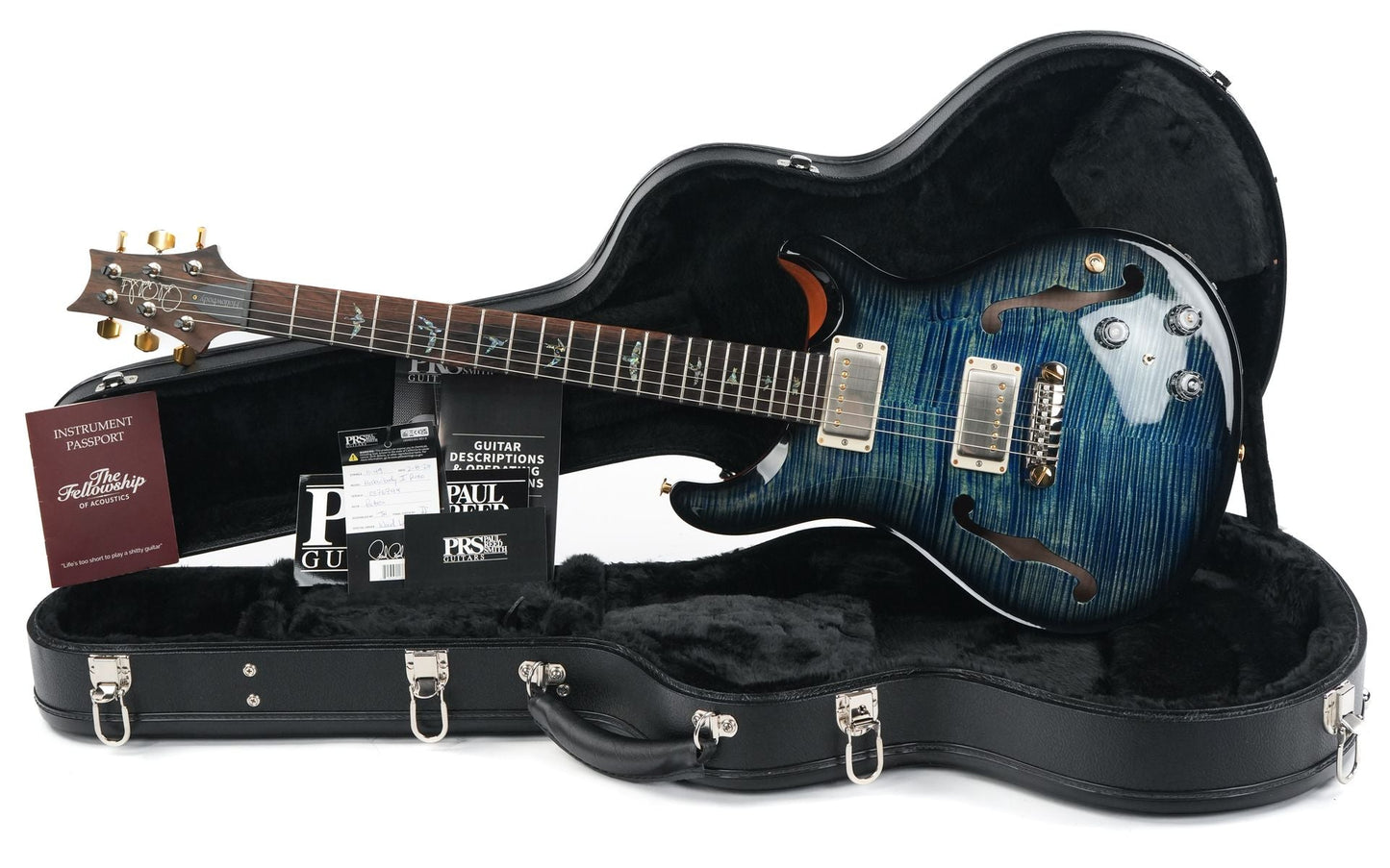 PRS Wood Library Hollowbody II Piezo 10 Top Laguna Smokeburst 2024