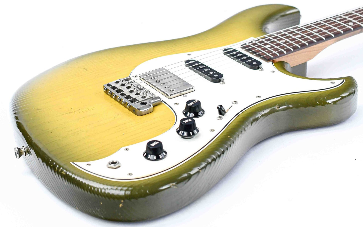 Novo Nucleus NAMM Idris HSS Royal Olive Burst