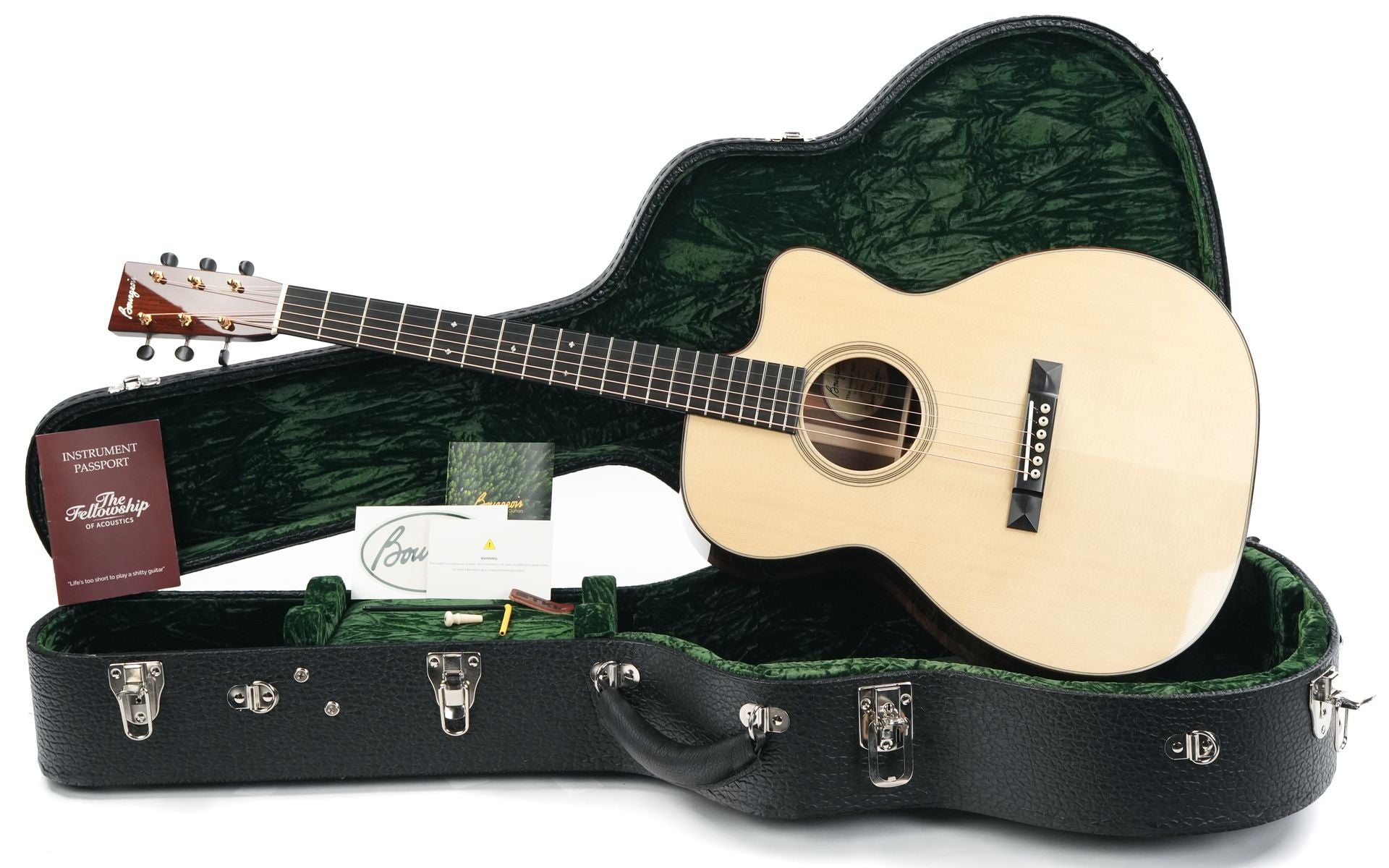 Bourgeois Soloist OM C Italian Spruce Macassar Ebony
