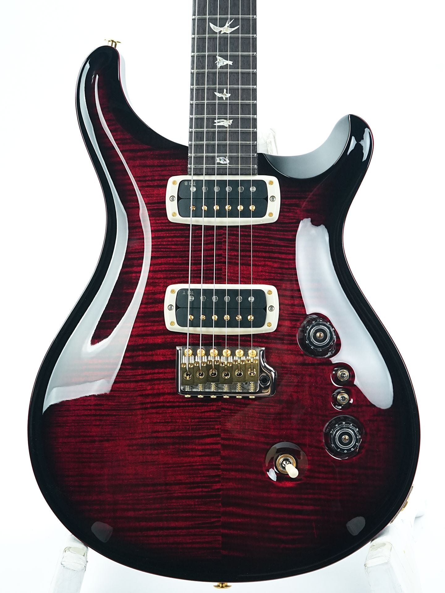PRS Custom 24 08 Fire Red Smokeburst 10 Top #0414205