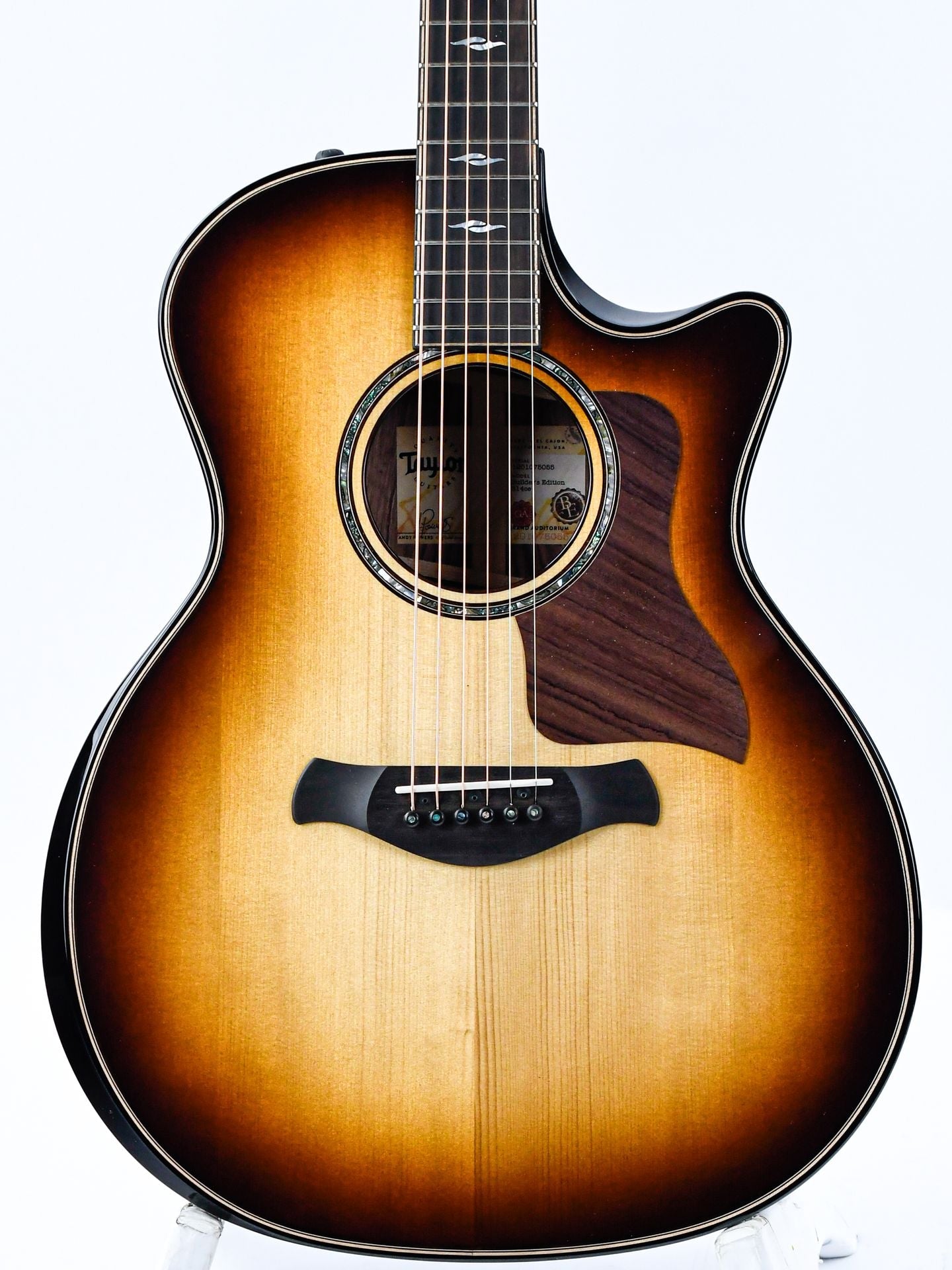 Taylor 814ce Builders Edition Honduran Rosewood Adirondack Shaded Edge Burst