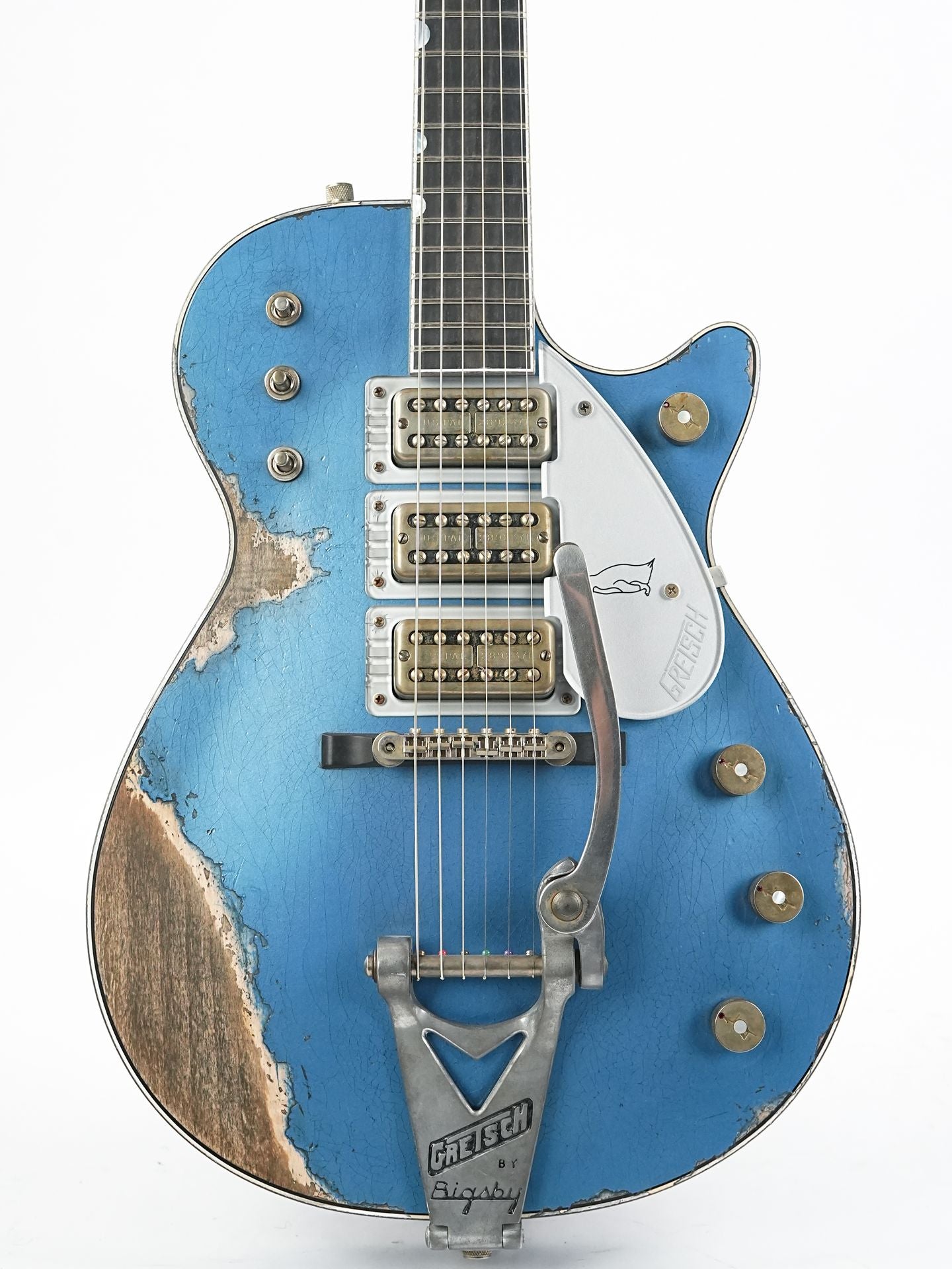 Gretsch Custom Shop G6134T Heavy Relic Lake Placid Blue Chad Henrichsen Masterbuilt