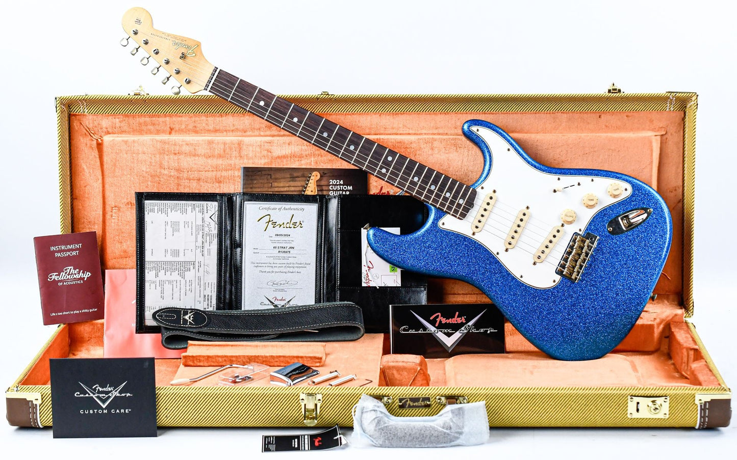 Fender Custom Shop '65 Stratocaster Blue Sparkle Journeyman Relic