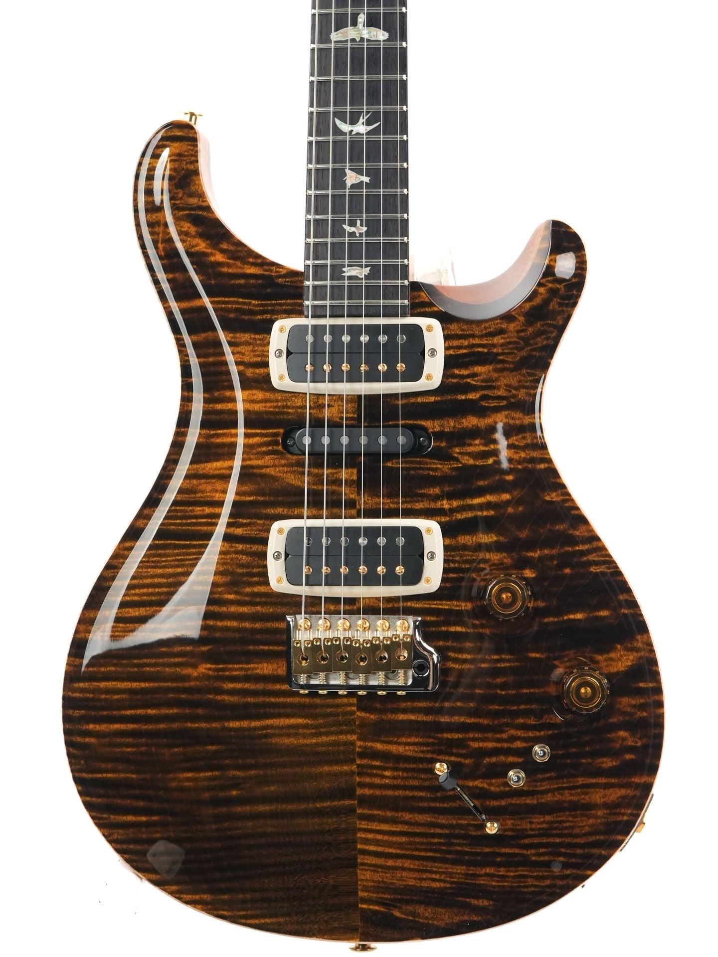 PRS Modern Eagle V Yellow Tiger 10 Top