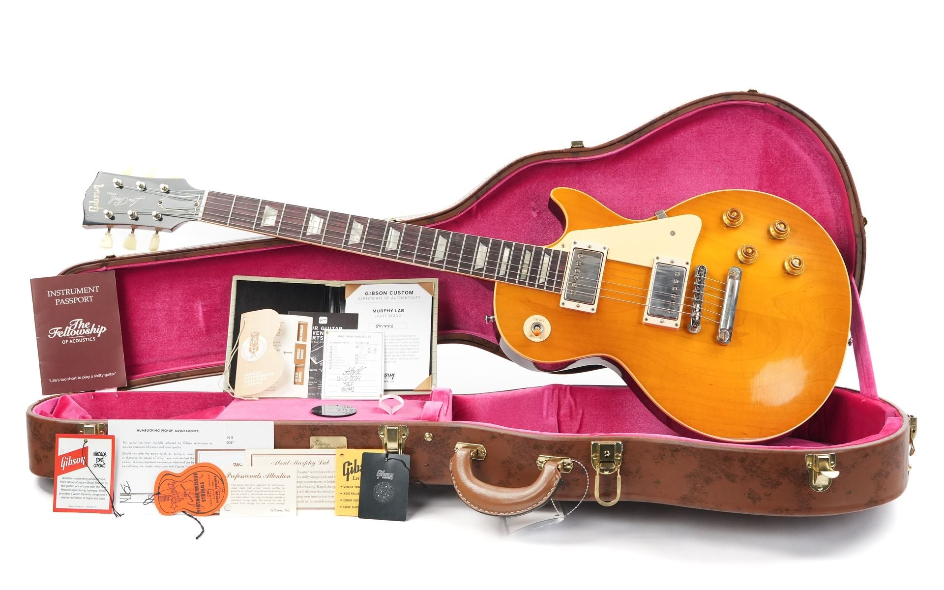 Gibson Custom Murphy Lab 1958 Les Paul Standard Lemon Burst Light Aged