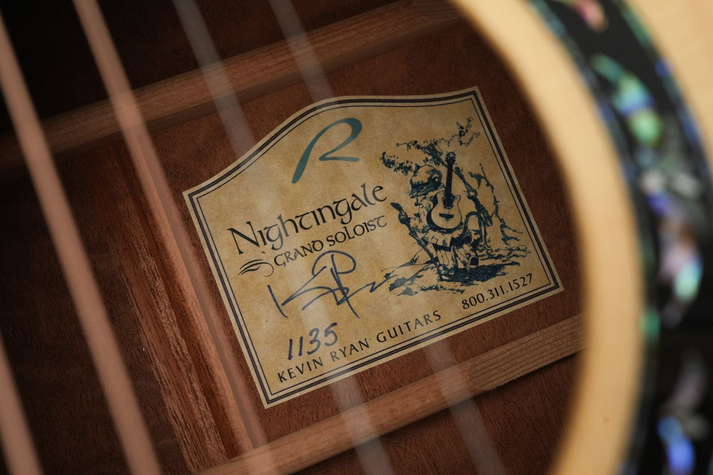 Kevin Ryan Nightingale Quilted Mahogany European Spruce 2022