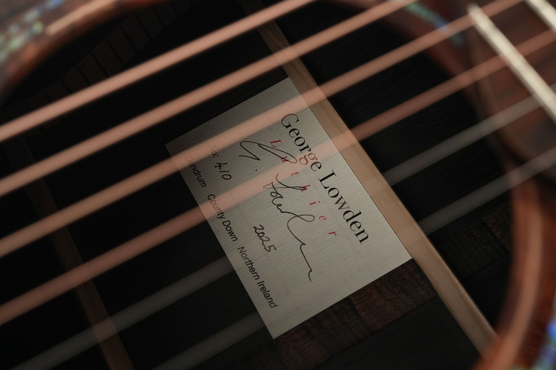 George Lowden Luthier Mastermade Brazilian Rosewood Sinker Redwood