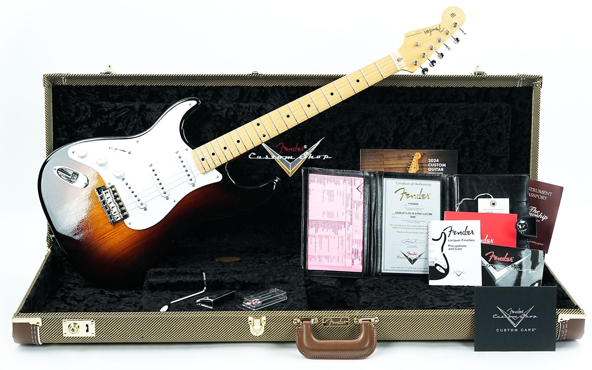 Fender Custom Shop Ltd 54 Stratocaster Closet Classic Wide Fade Sunburst Lefty B-Stock