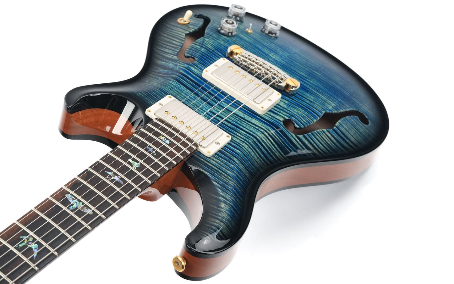PRS Wood Library Hollowbody II Piezo 10 Top Laguna Smokeburst 2024