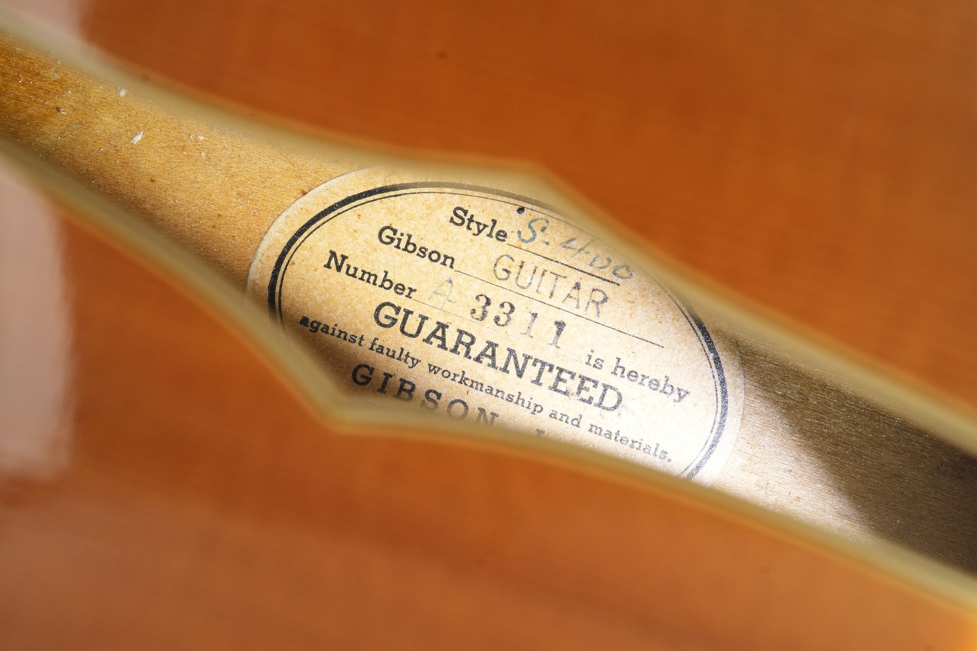 Gibson Super 400 Natural 1949