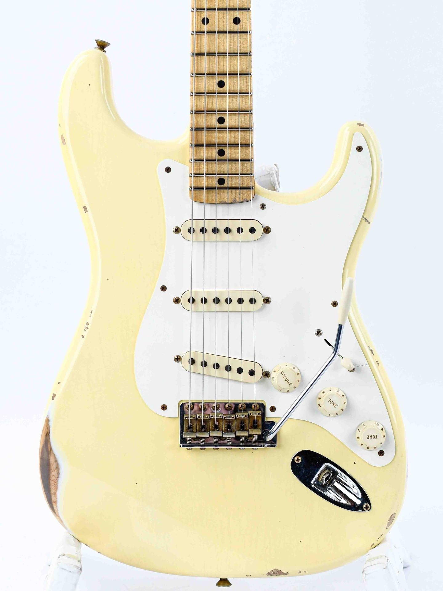 Fender Custom Shop 55 Stratocaster Relic Aged Vintage White