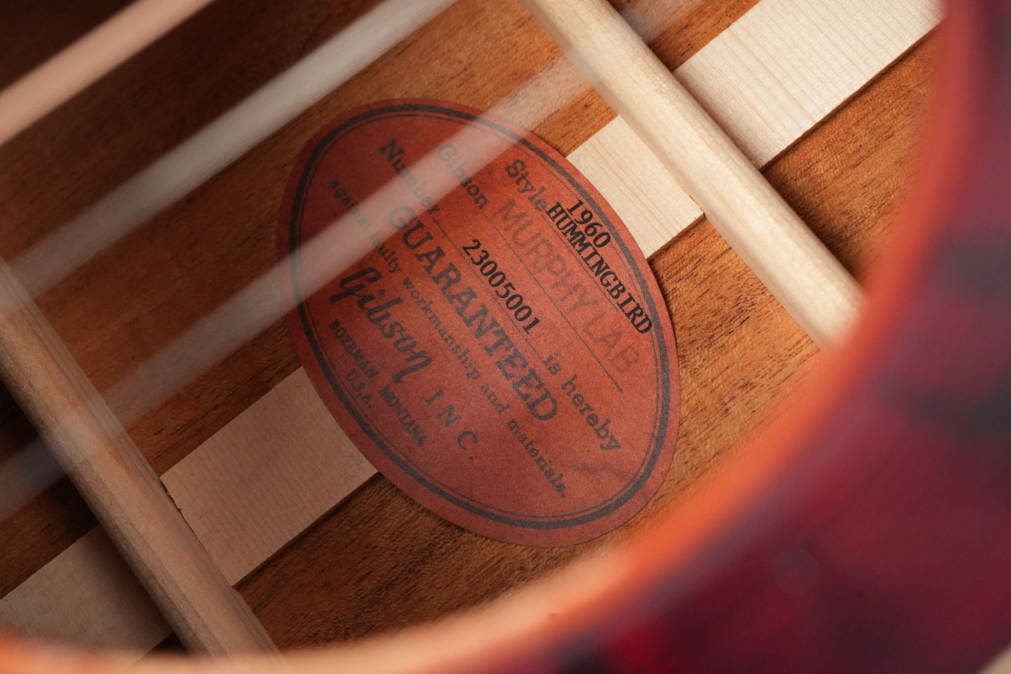 Gibson 1960 Hummingbird Murphy Lab Light Aged Heritage Cherry Sunburst