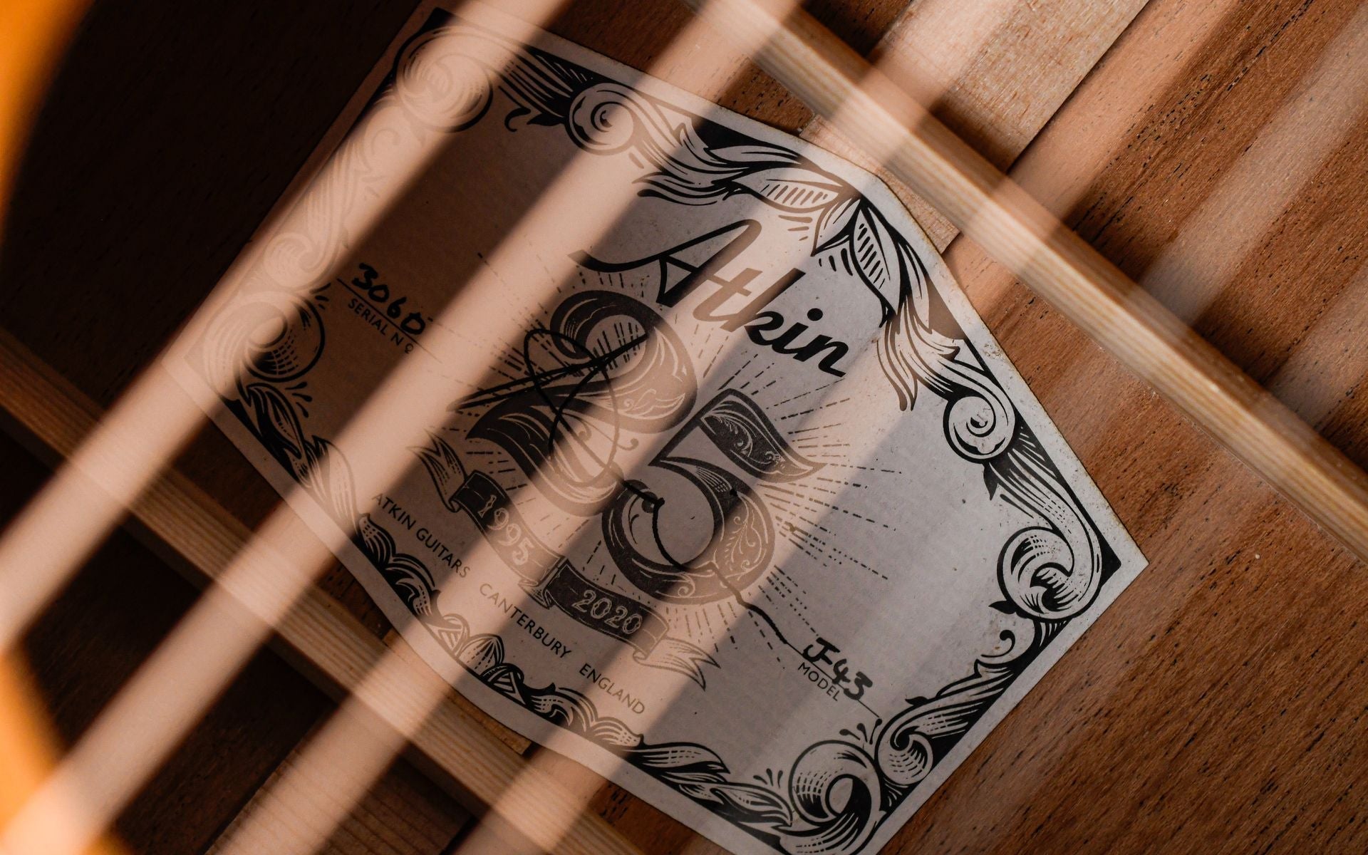 Atkin J43 Baked Sitka Mahogany Aged Sunburst