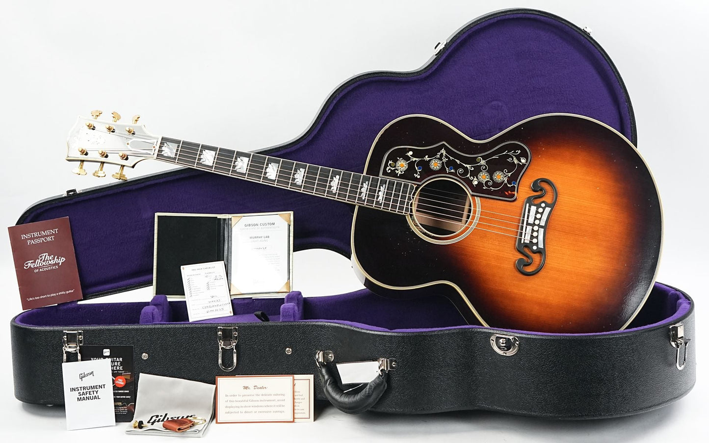 Gibson Prewar SJ200 Rosewood Light Aged Vintage Sunburst #21945035