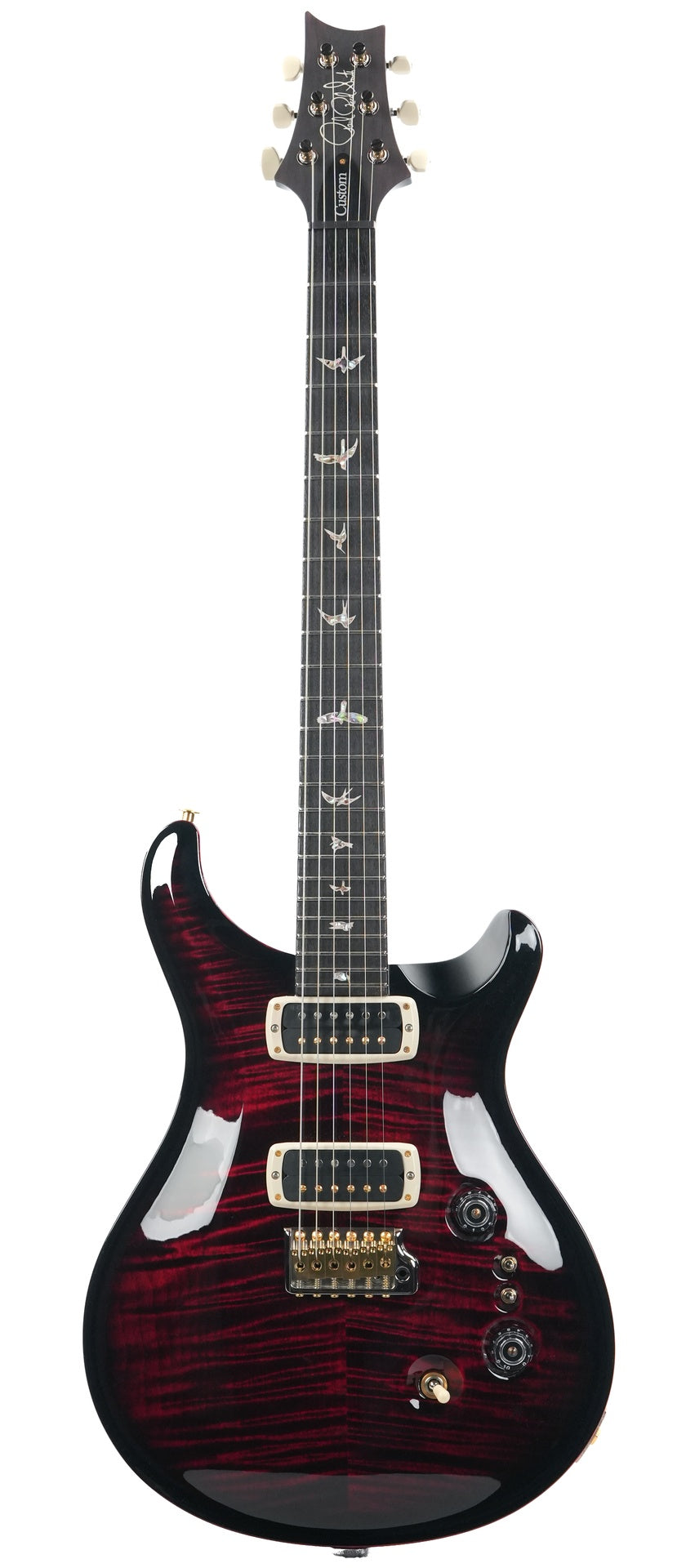 PRS Custom 24 08 Fire Red Smokeburst 10 Top B-Stock