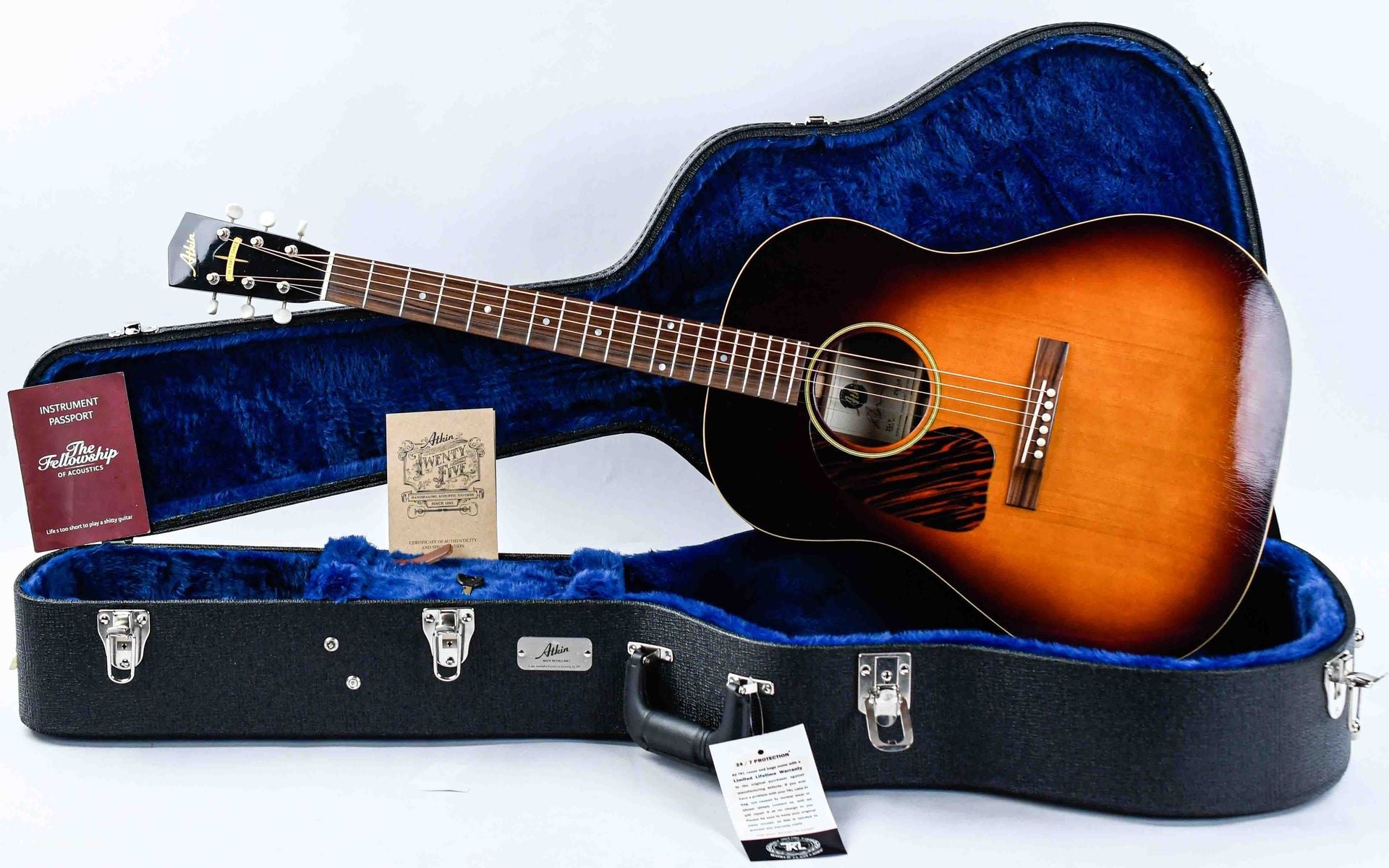 Atkin J43 Baked Sitka Mahogany Aged Sunburst Lefty