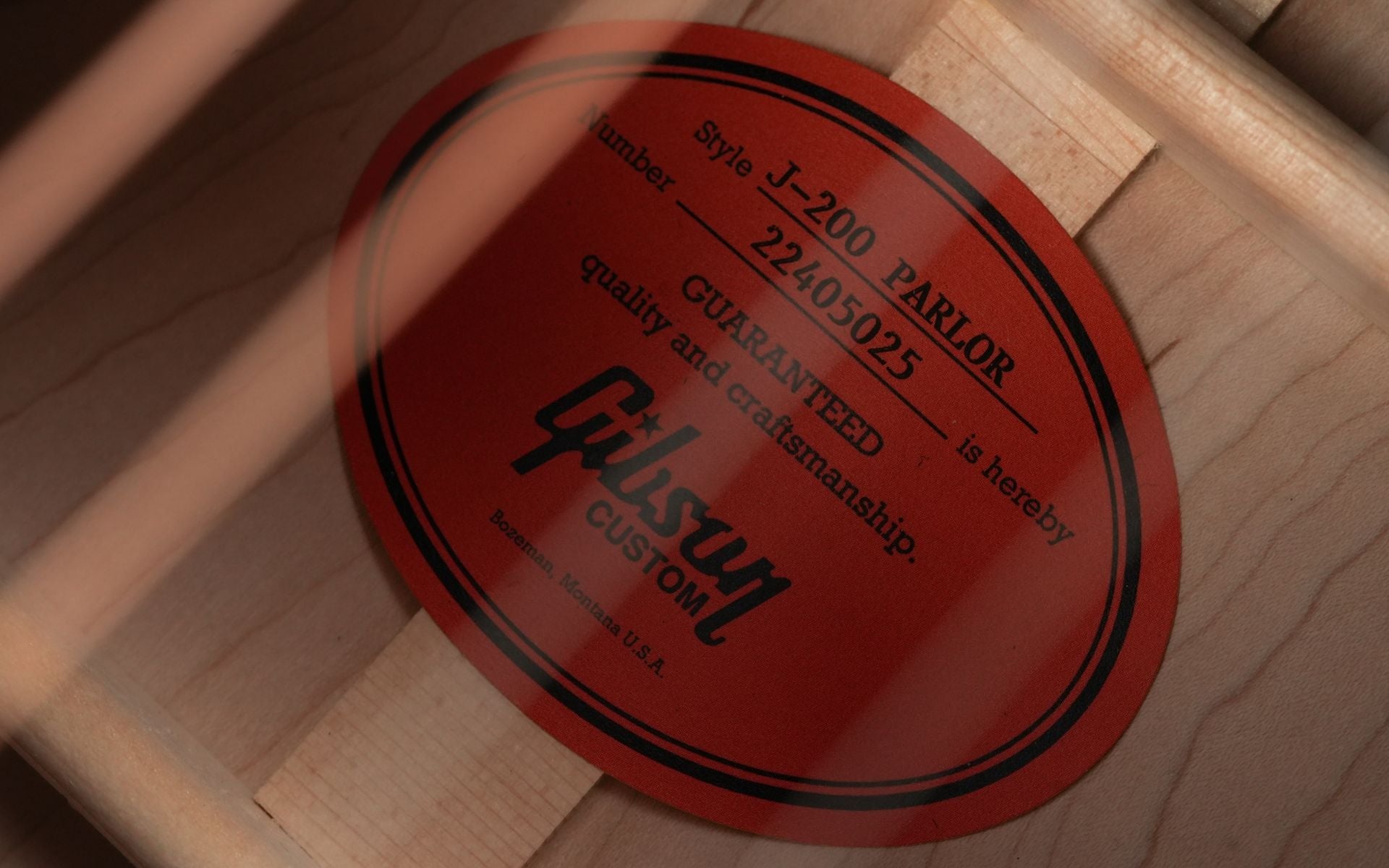 Gibson Custom J200 Parlor Antique Natural #22405025