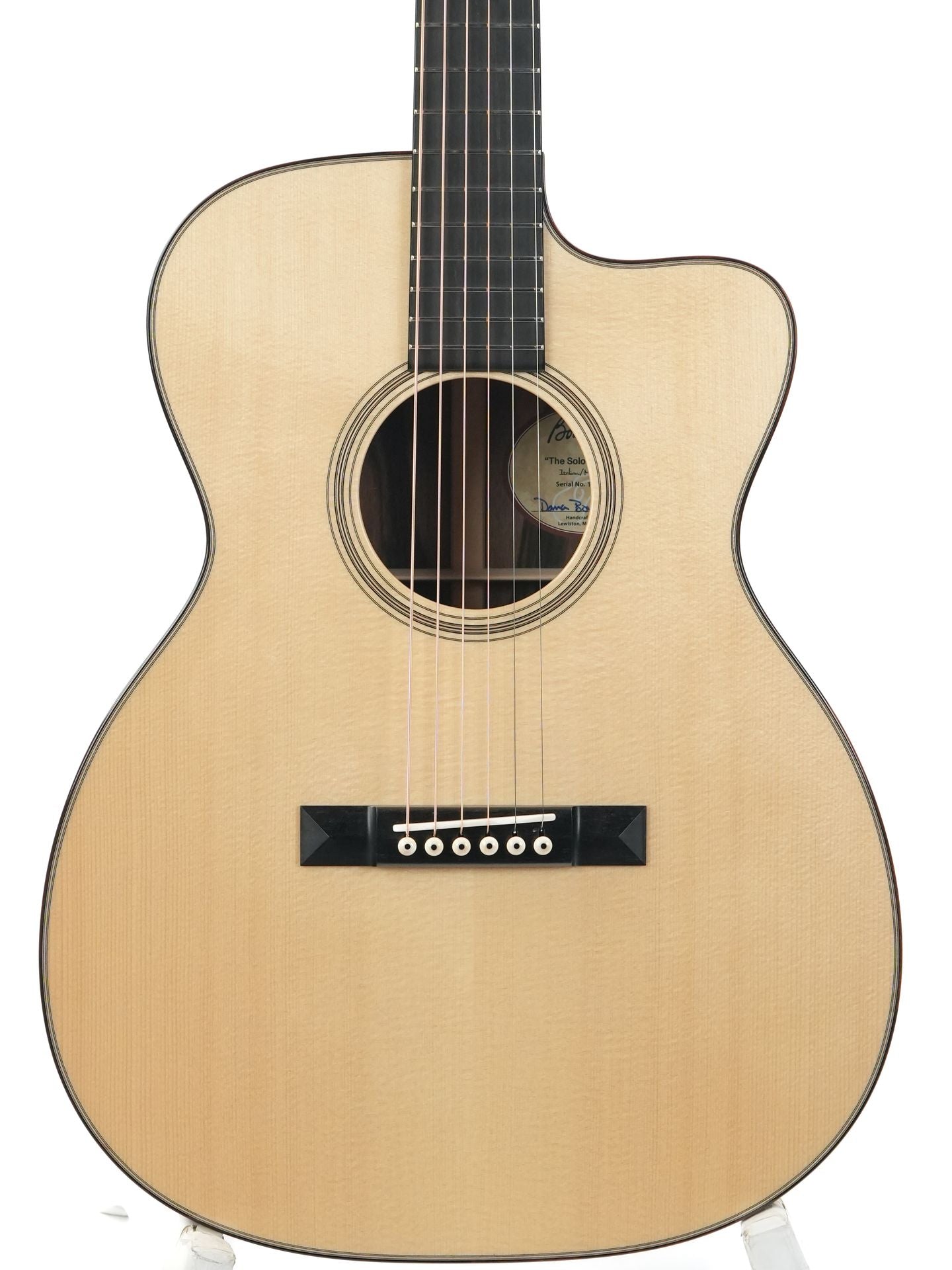 Bourgeois Soloist OM C Italian Spruce Macassar Ebony