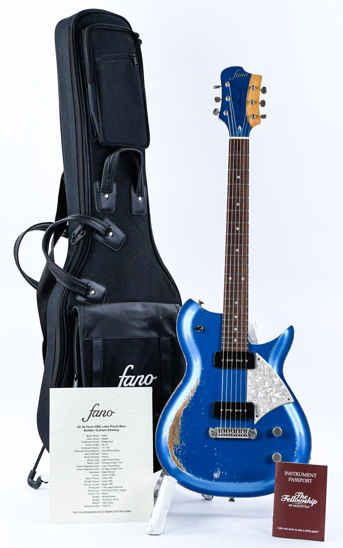Fano RB6 Alt de Facto Lake Placid Blue Heavy Relic