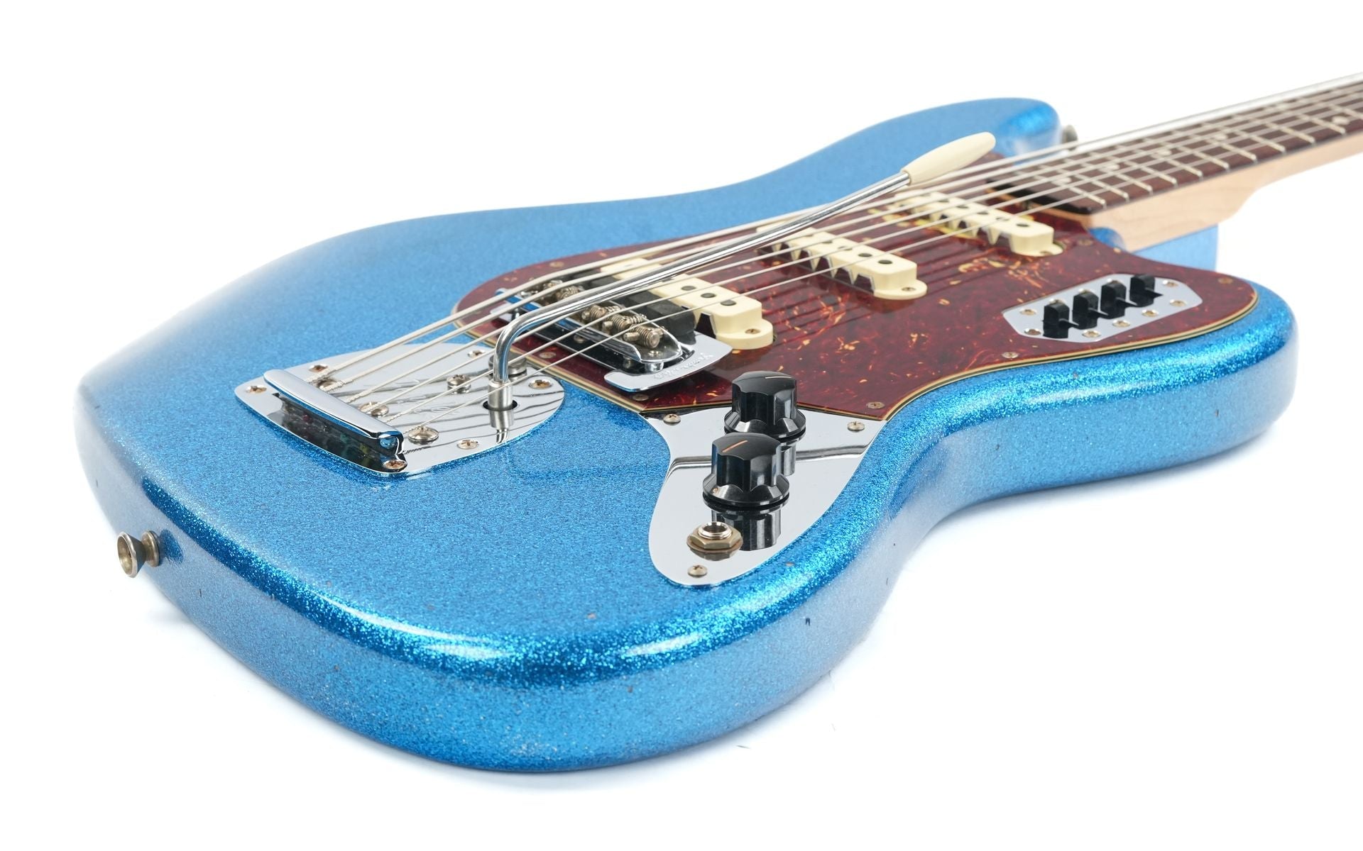 Fender Custom Shop Bass VI Journeyman Aged Blue Sparkle