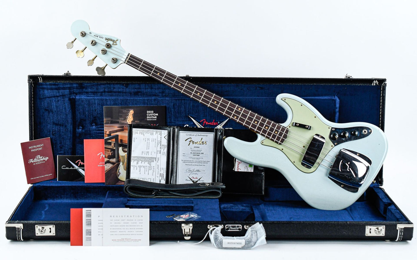 Fender Custom Shop 63 Jazz Bass Journeyman Faded Aged Sonic Blue