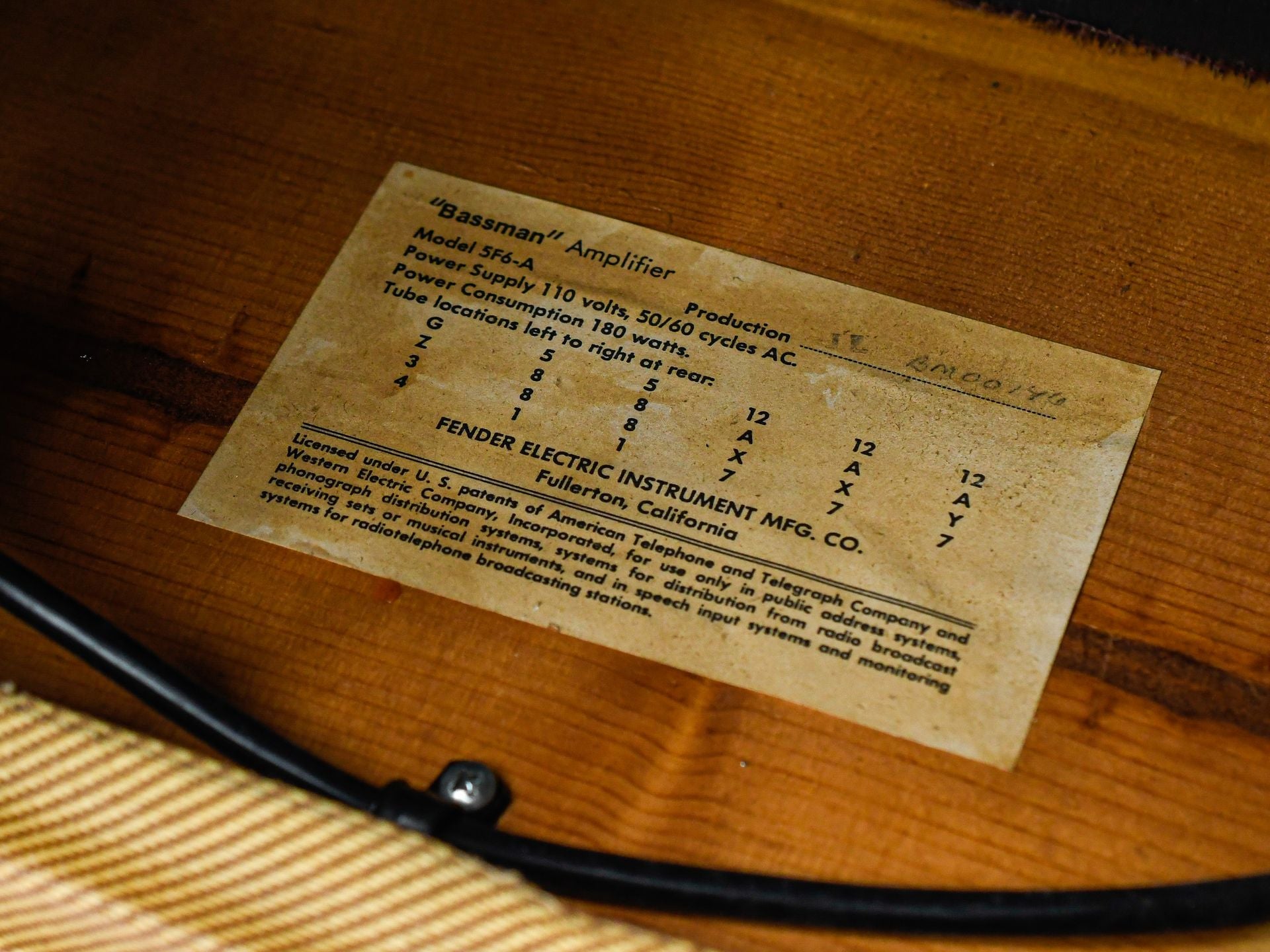 Fender Bassman 5F6-A 1960