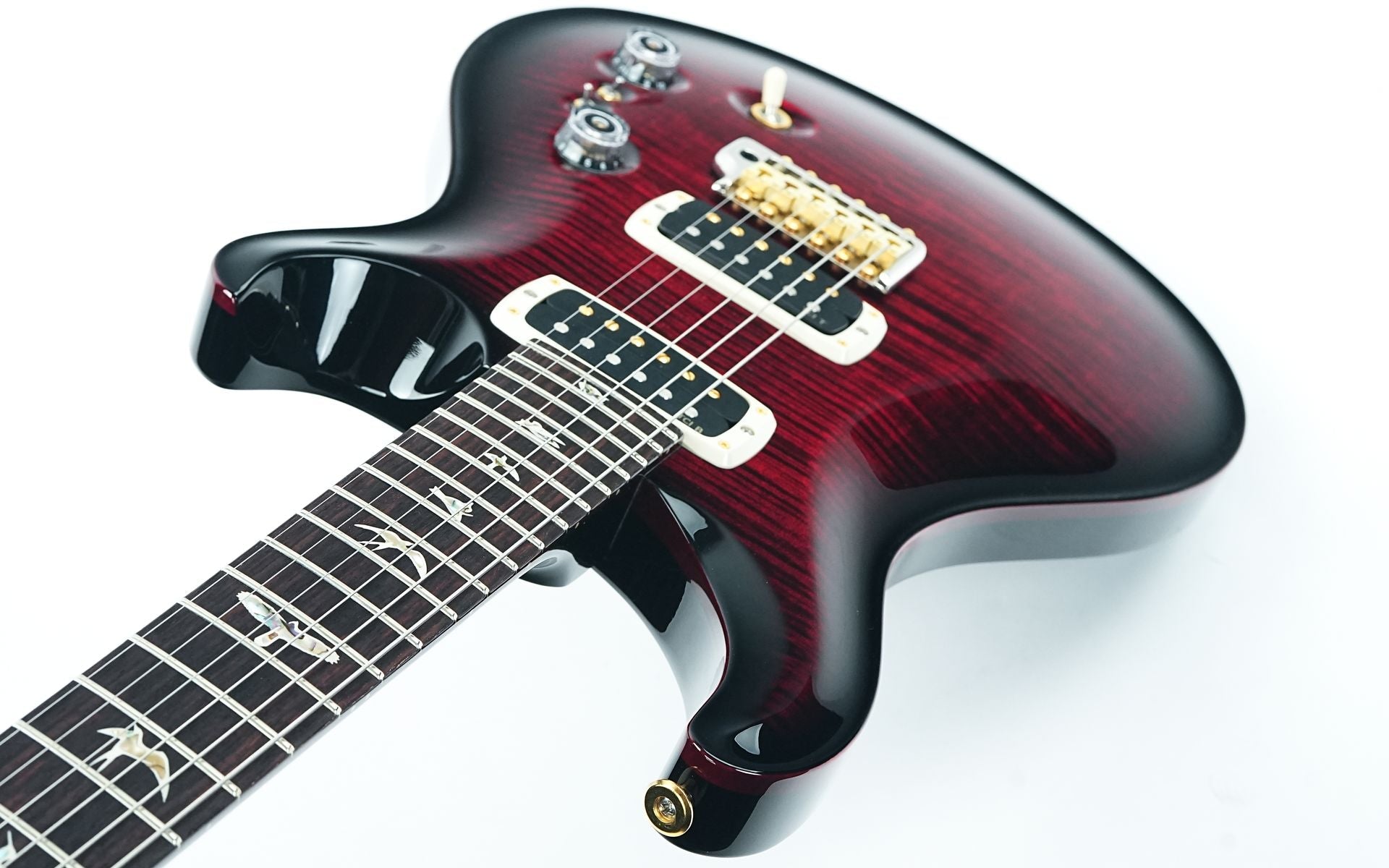 PRS Custom 24 08 Fire Red Smokeburst 10 Top #0414205