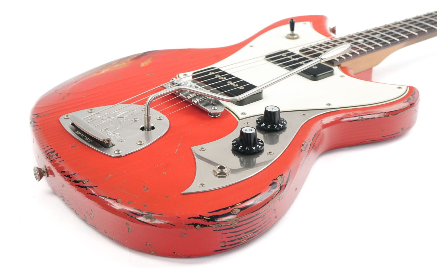 Novo Serus J Fiesta Red over '64 3 Tone Sunburst