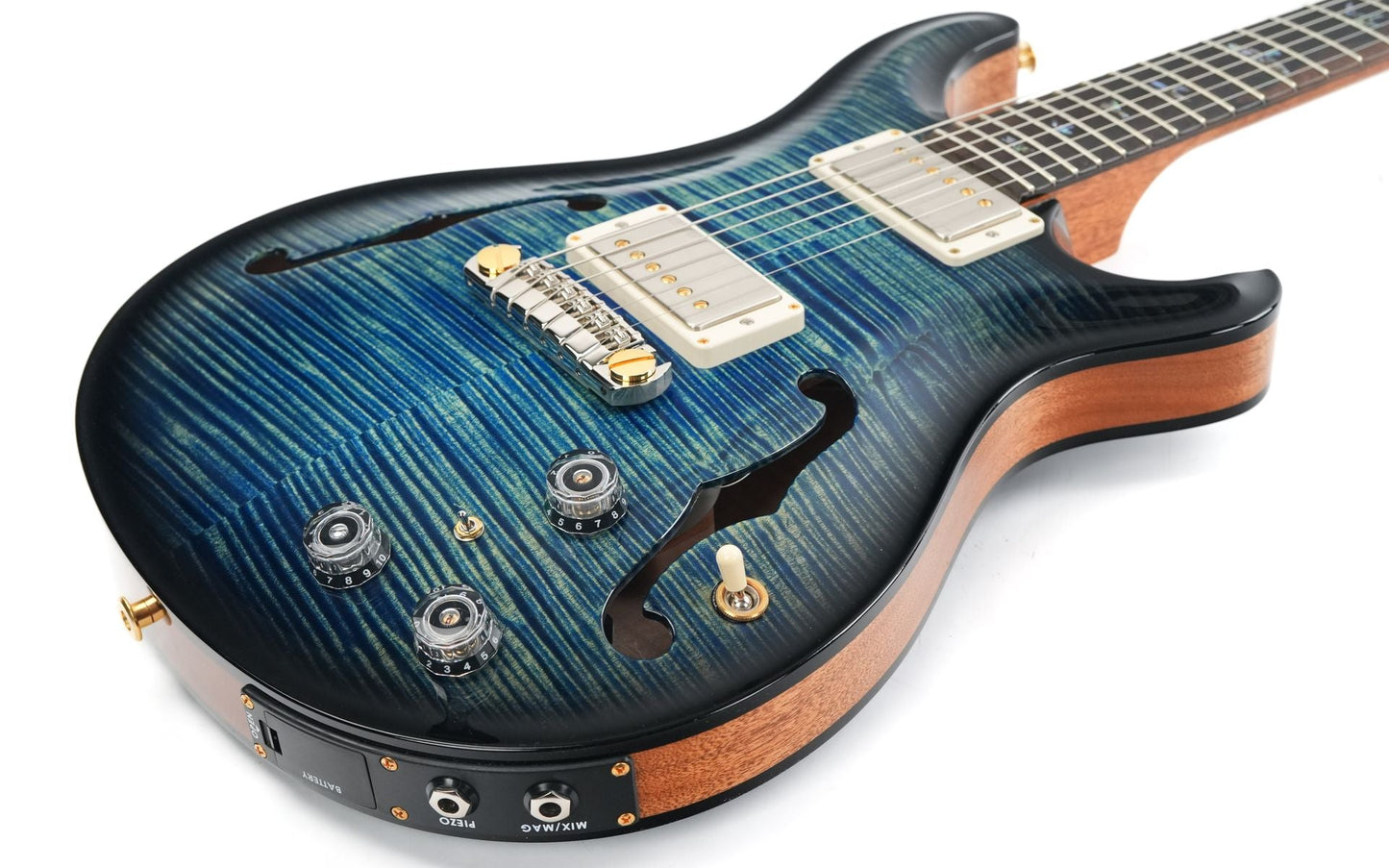 PRS Wood Library Hollowbody II Piezo 10 Top Laguna Smokeburst 2024