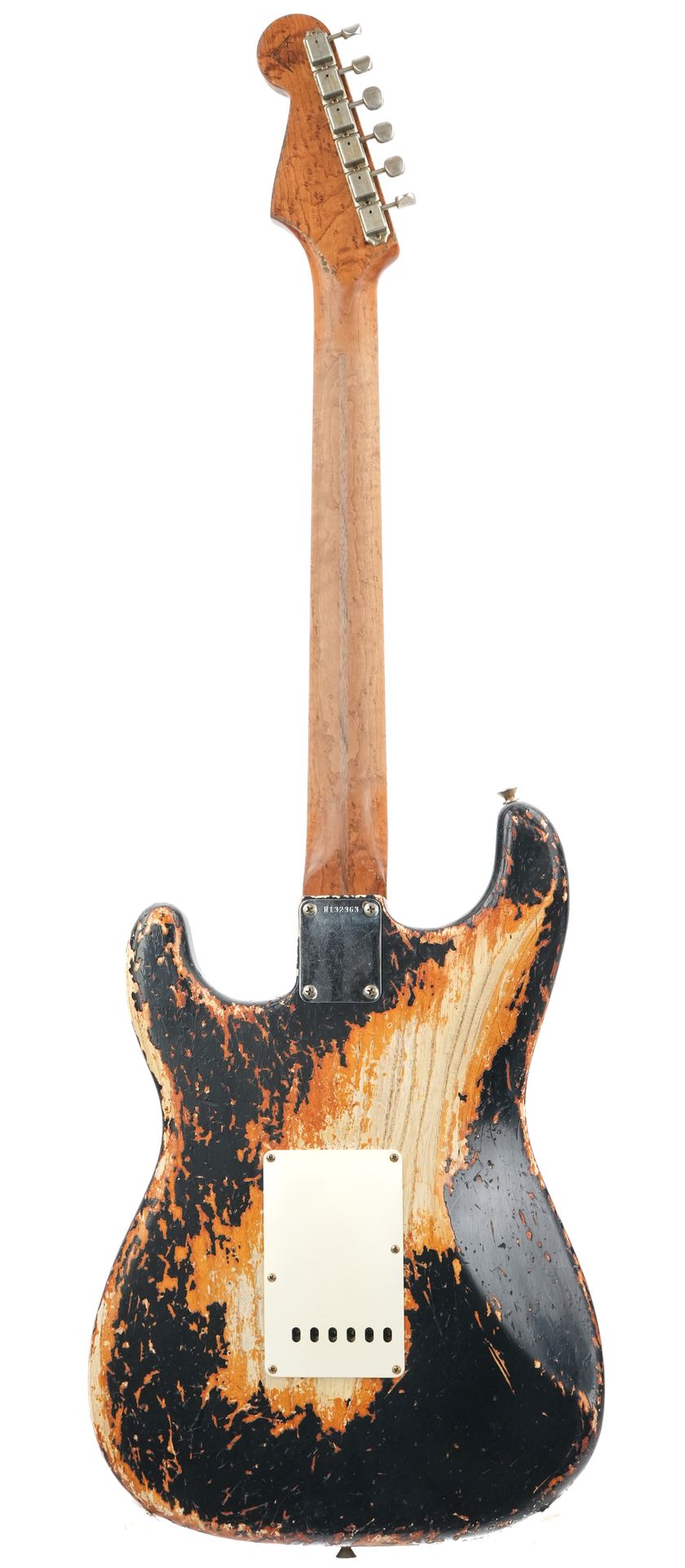Fender Custom Shop 50's Stratocaster Dennis Galuszka Masterbuilt Black over Violin Burst Heavy Relic
