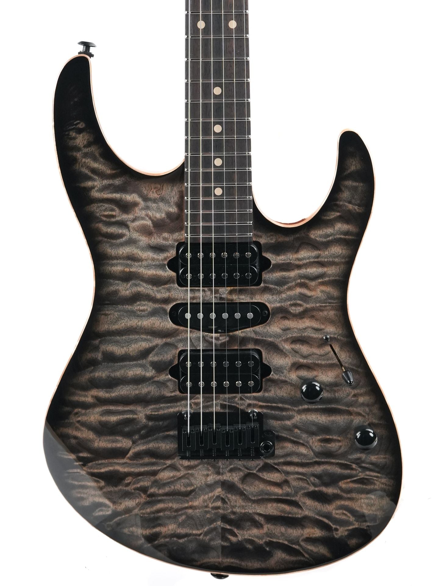 Suhr Modern Custom Faded Trans Charcoal Burst
