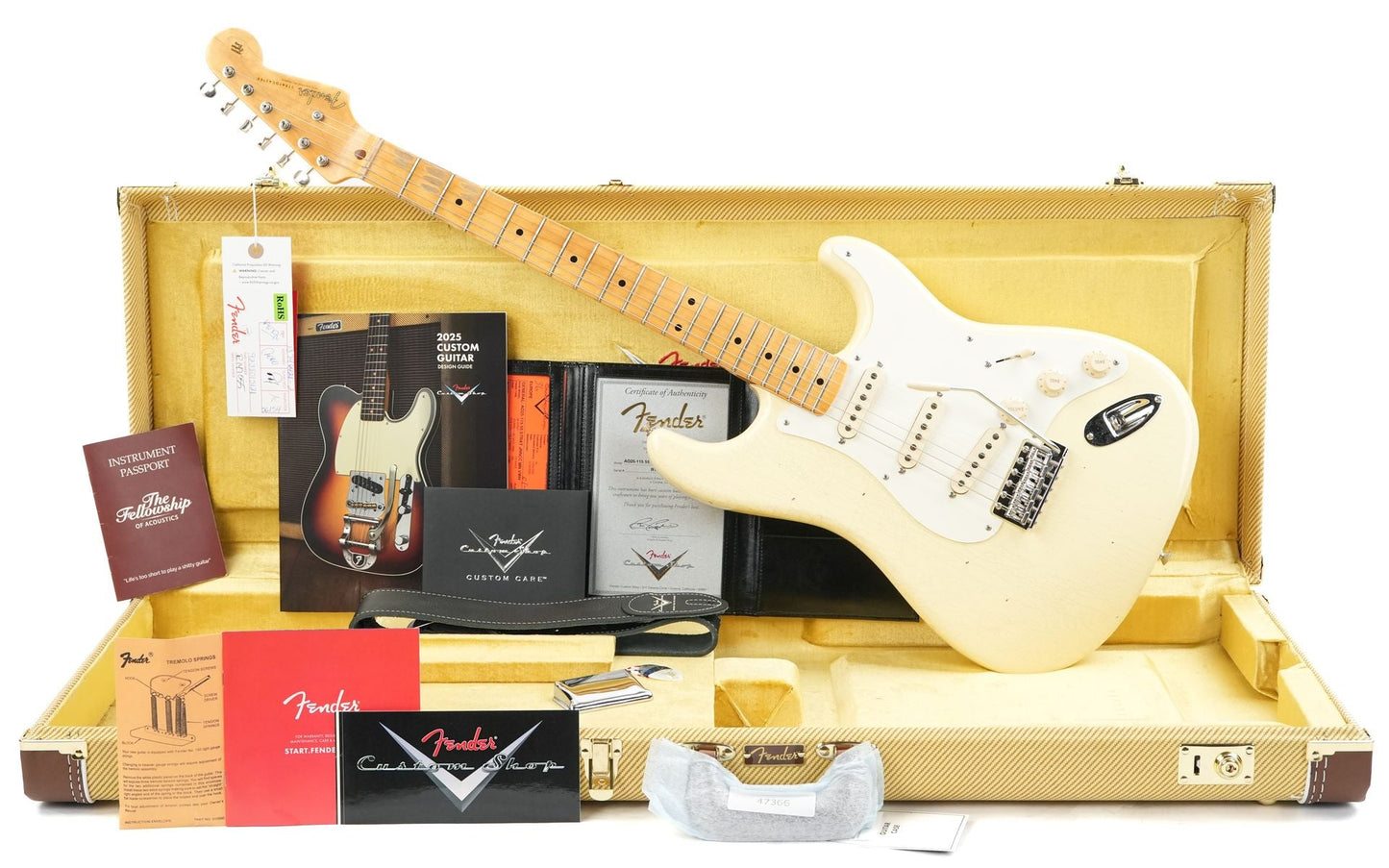Fender Custom Shop '55 Stratocaster Vintage White Journeyman