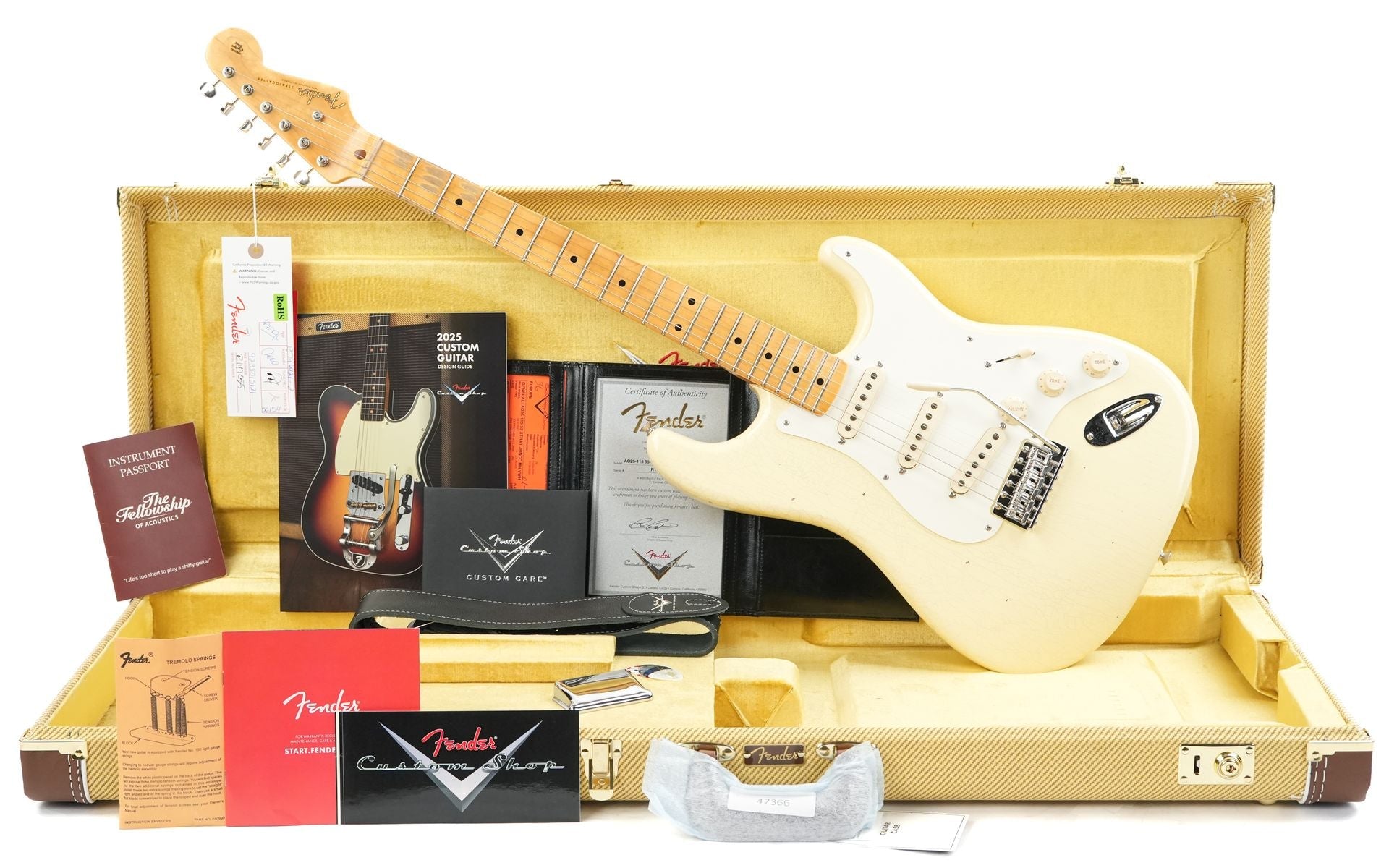 Fender Custom Shop '55 Stratocaster Vintage White Journeyman