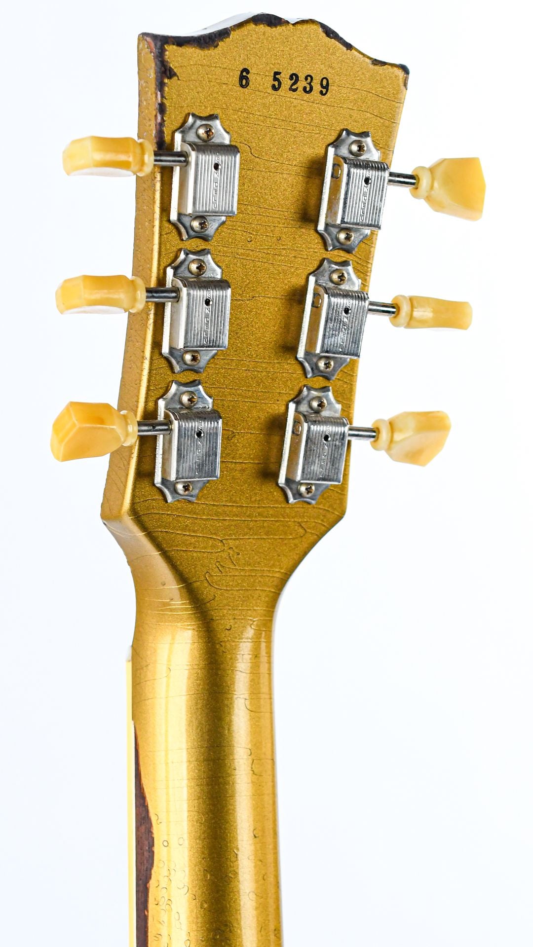 Gibson Custom 56 Les Paul All Gold w/ British Racing Green Stripes Murphy Lab Heavy Aged