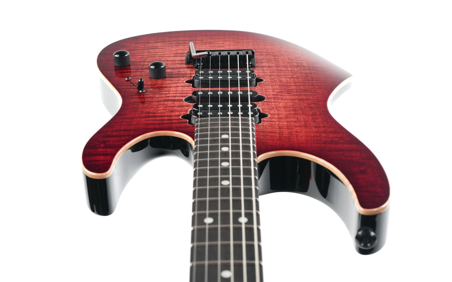Suhr Modern Custom Faded Trans Wine Red Burst
