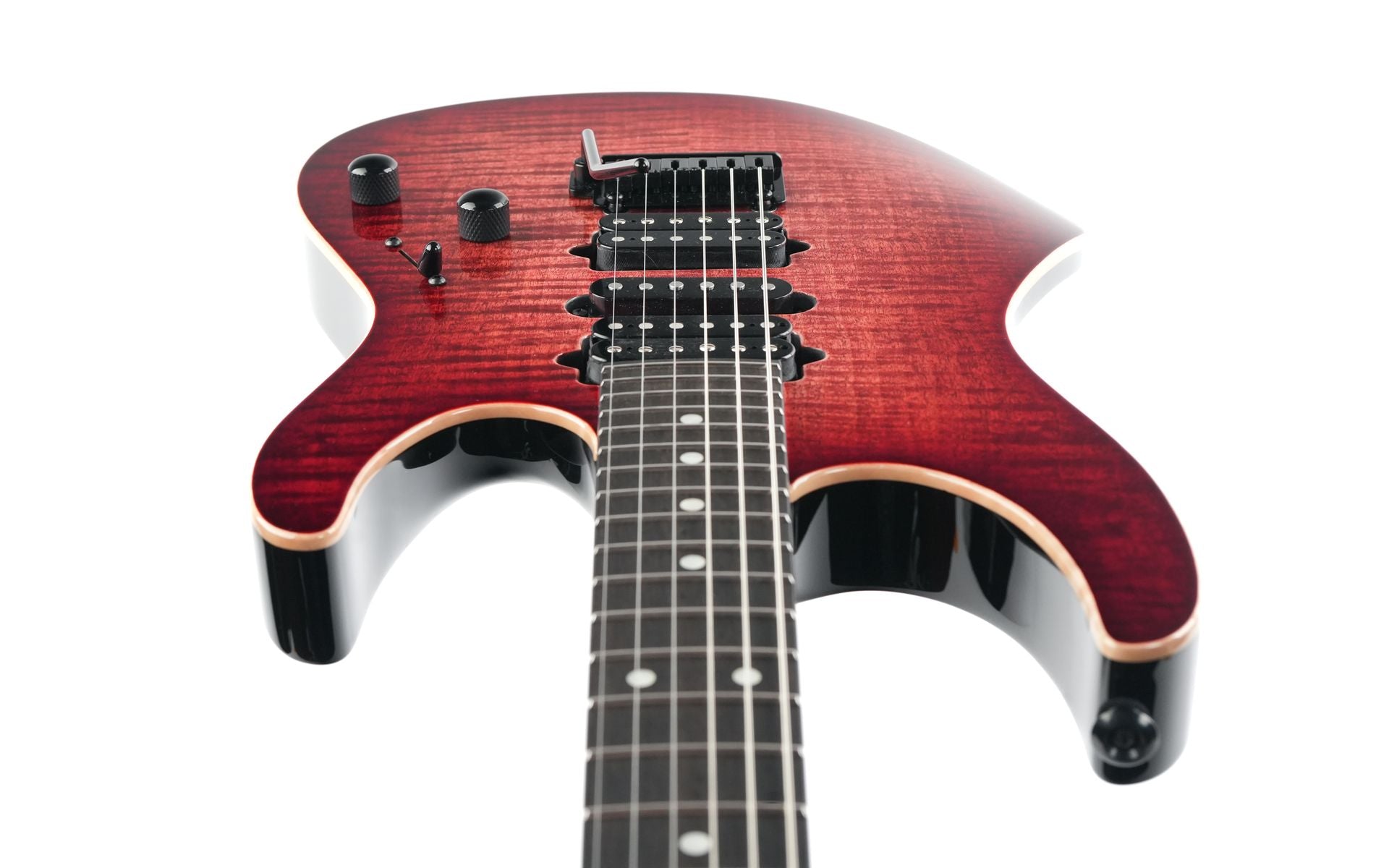 Suhr Modern Custom Faded Trans Wine Red Burst