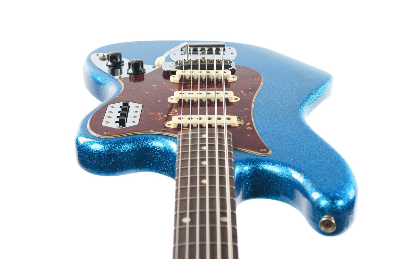 Fender Custom Shop Bass VI Journeyman Aged Blue Sparkle